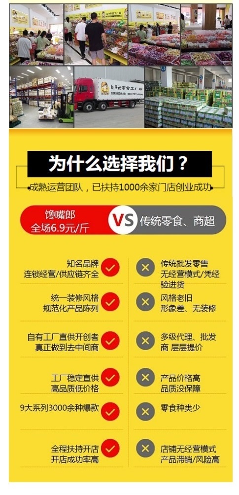 饞嘴郎零食工廠品牌折扣店正式落戶華中和西北市場，現(xiàn)火熱招商中